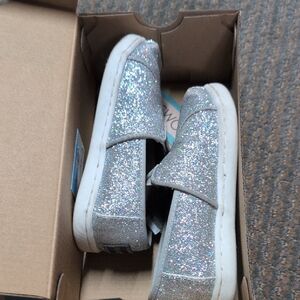 Toms Silver Sparkle Sneakers Low-Top
